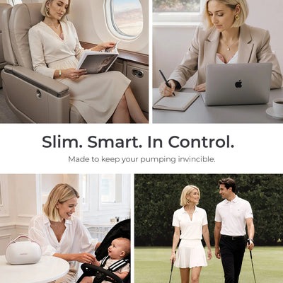 Bomba Extratora Dupla de Leite Elétrica Momcozy Air 1 Ultra-slim - Extração 100% mãos livres