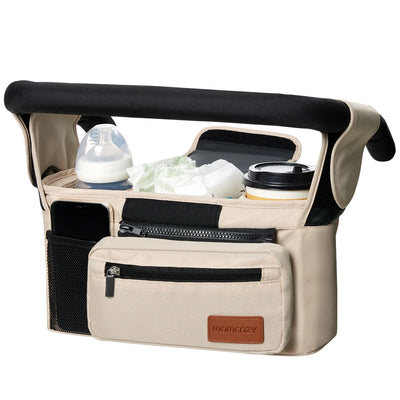 Organizador Universal Para Carrinho De Bebê Momcozy Khaki - Fácil de Usar e Limpar
